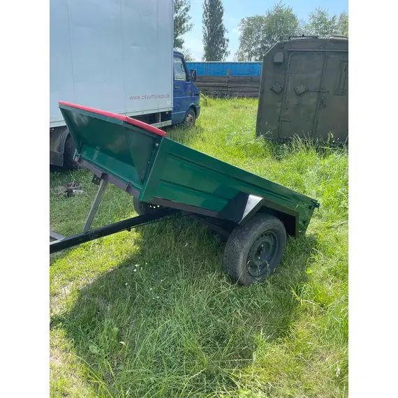 Причіп для мотоблока 1.20*2.00 м самоскид (ШП2) зелений, зображення 4 купити в Україні