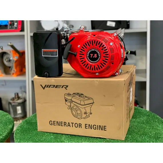 Двигун Зубр (Viper) 170F-L для генератора, вал 56*19мм (довгий конус), зображення 2 купити в Україні