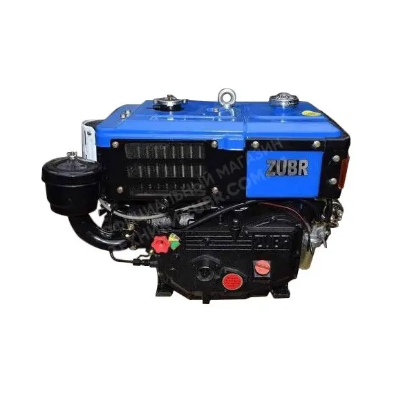 Двигун Зубр R180NM (с Єлектростартером) дизельний 8 к.с. вал - маховик зi шкiвом, зображення 2 купити в Україні