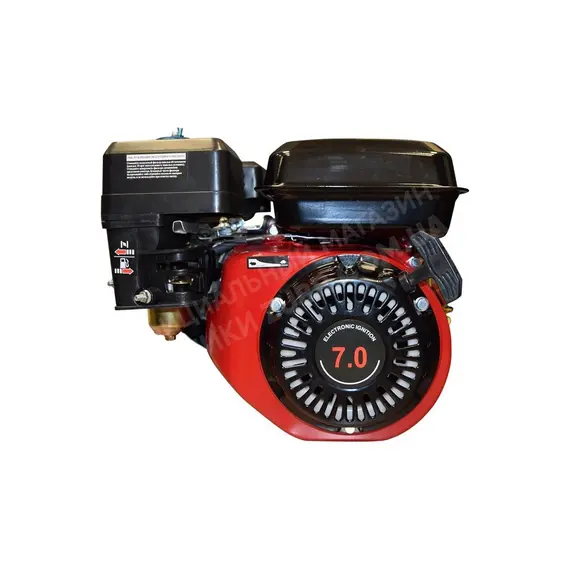 Двигун Зубр 170F-2 (бензин, 7.0 к.с., вал 20 мм, шпонка), зображення 2 купити в Україні