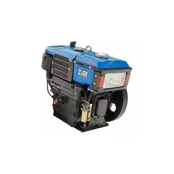 Двигун Зубр R190NM дизельний 10 к.с. вал - маховик зі шківом купити в Україні