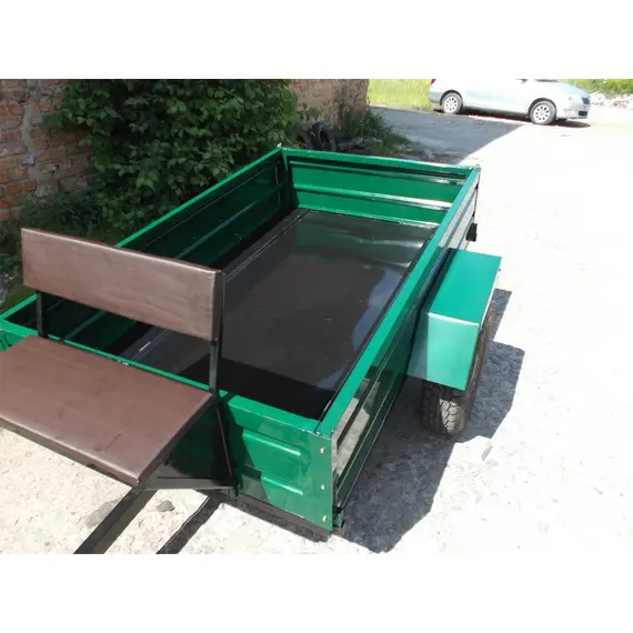 Причіп для мотоблока 1.20*2.00 м (ШИП) зелений, зображення 2 купити в Україні