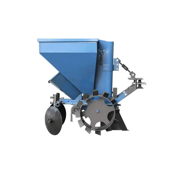 Картоплесаджалка однорядна до мототрактора з бункером для добрив КС13, зображення 2 купити в Україні