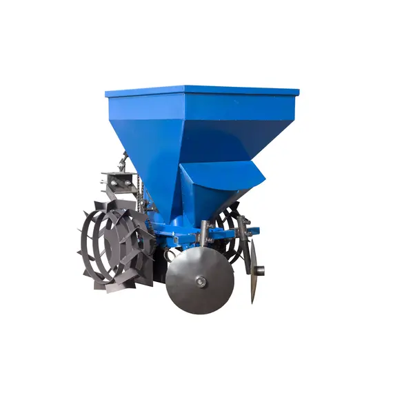 Картоплесаджалка однорядна до мототрактора з бункером для добрив КС13, зображення 3 купити в Україні